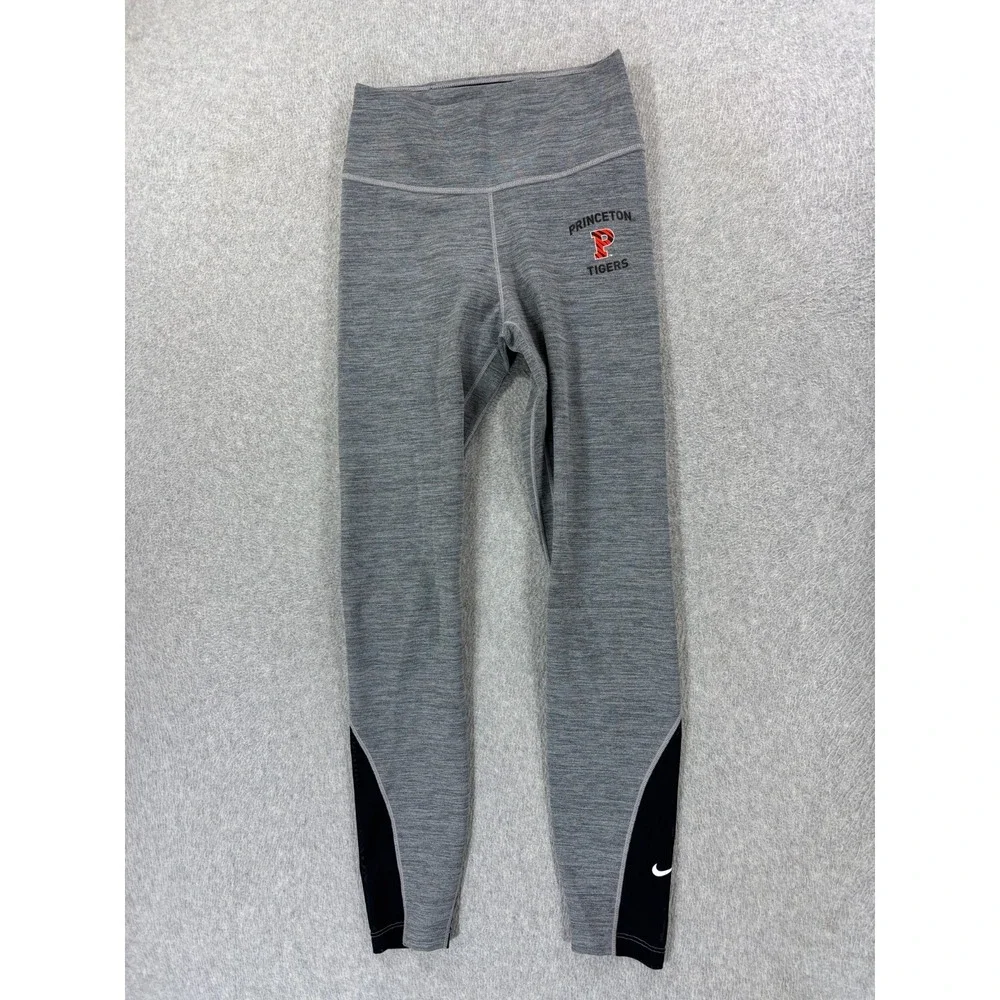 Princeton Tigers Nike Dri Fit Campus Compression Leggings (Women's‎ XS) Gray